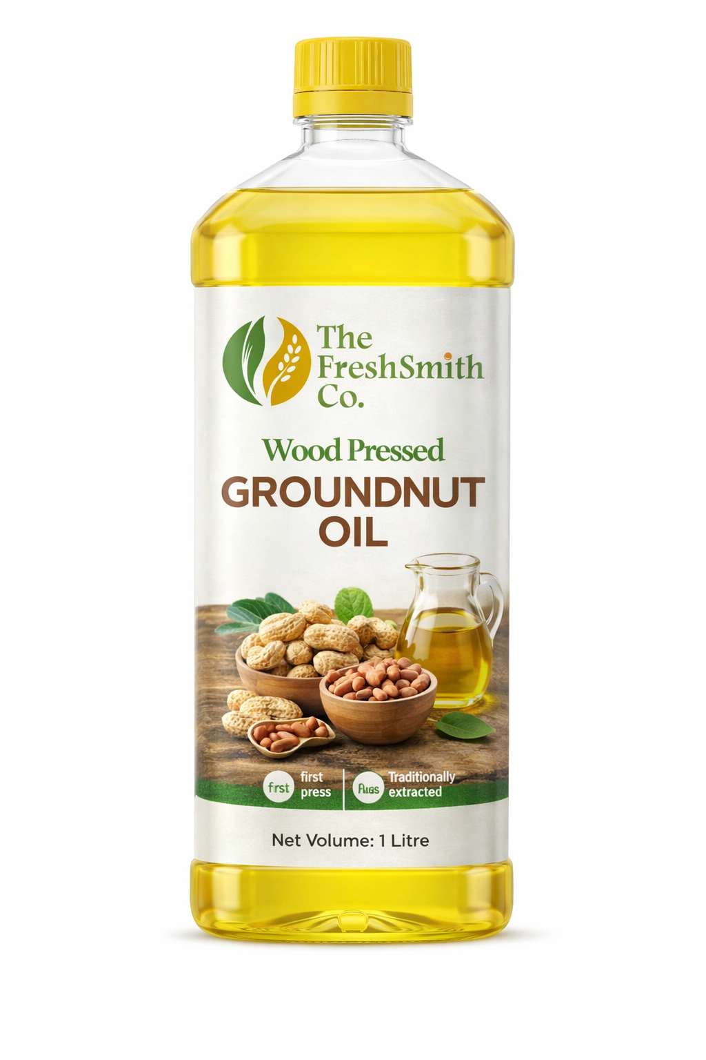 Wood pressed Groundnut Oil