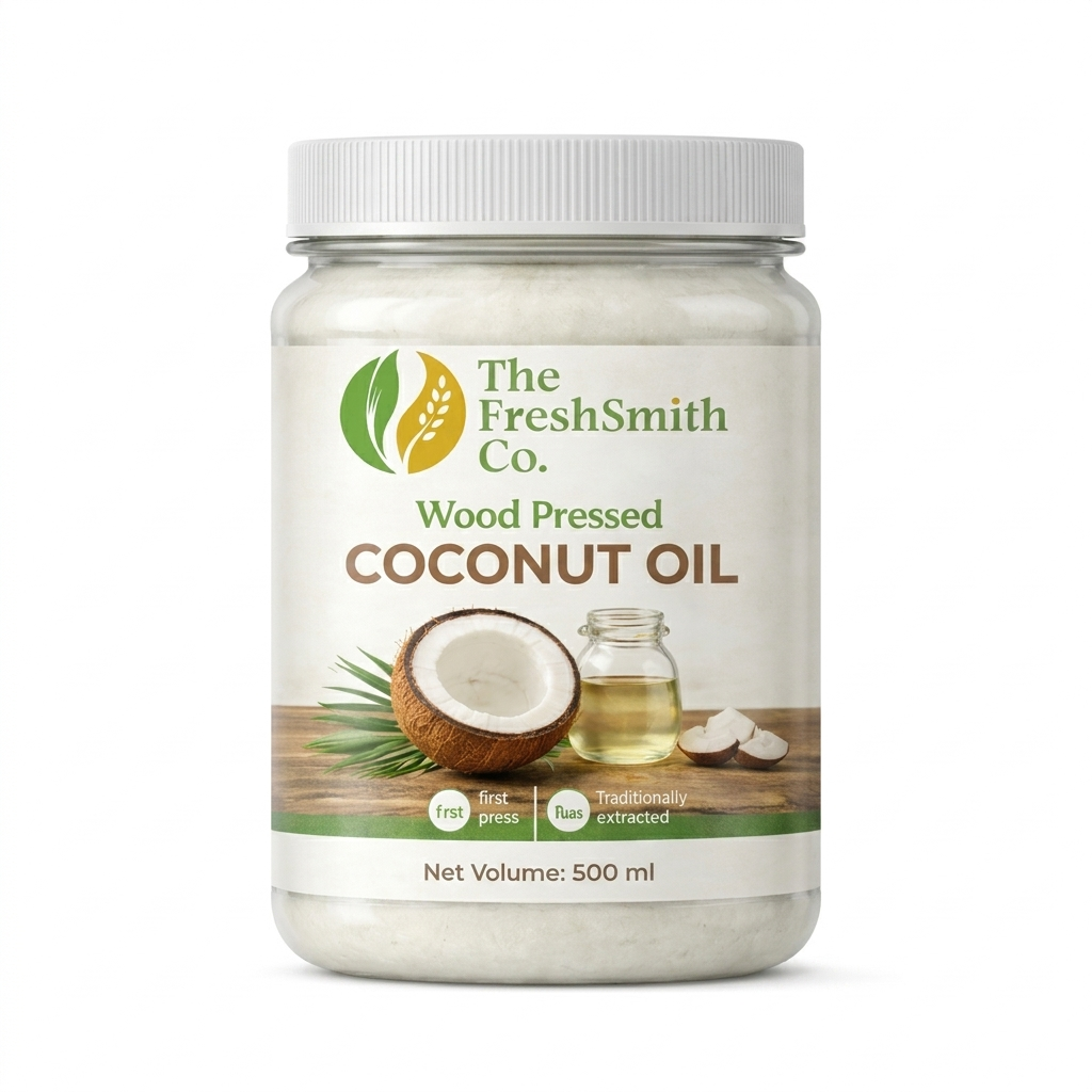 Wood Pressed Coconut Oil (500 ml)