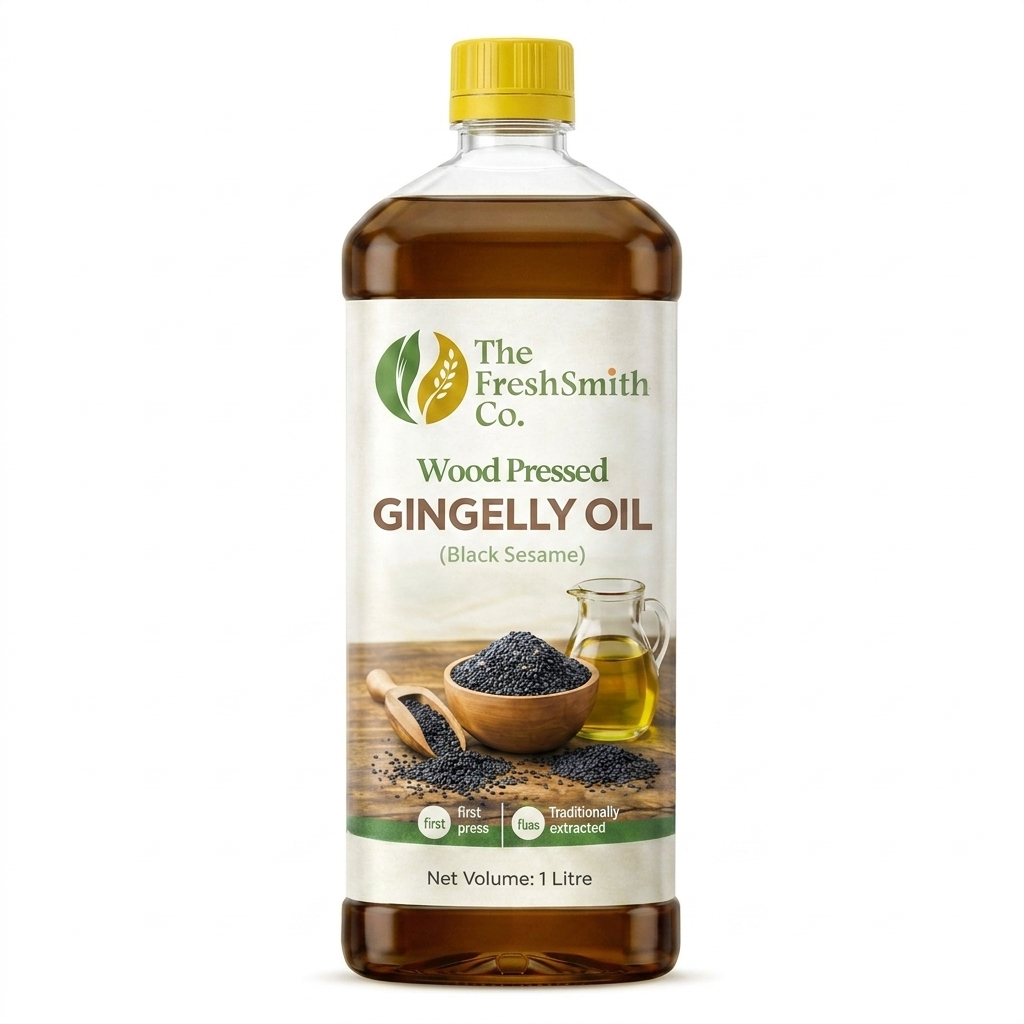 Wood pressed Gingelly Oil